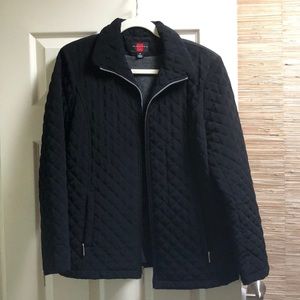 Quilted Black Jacket - m